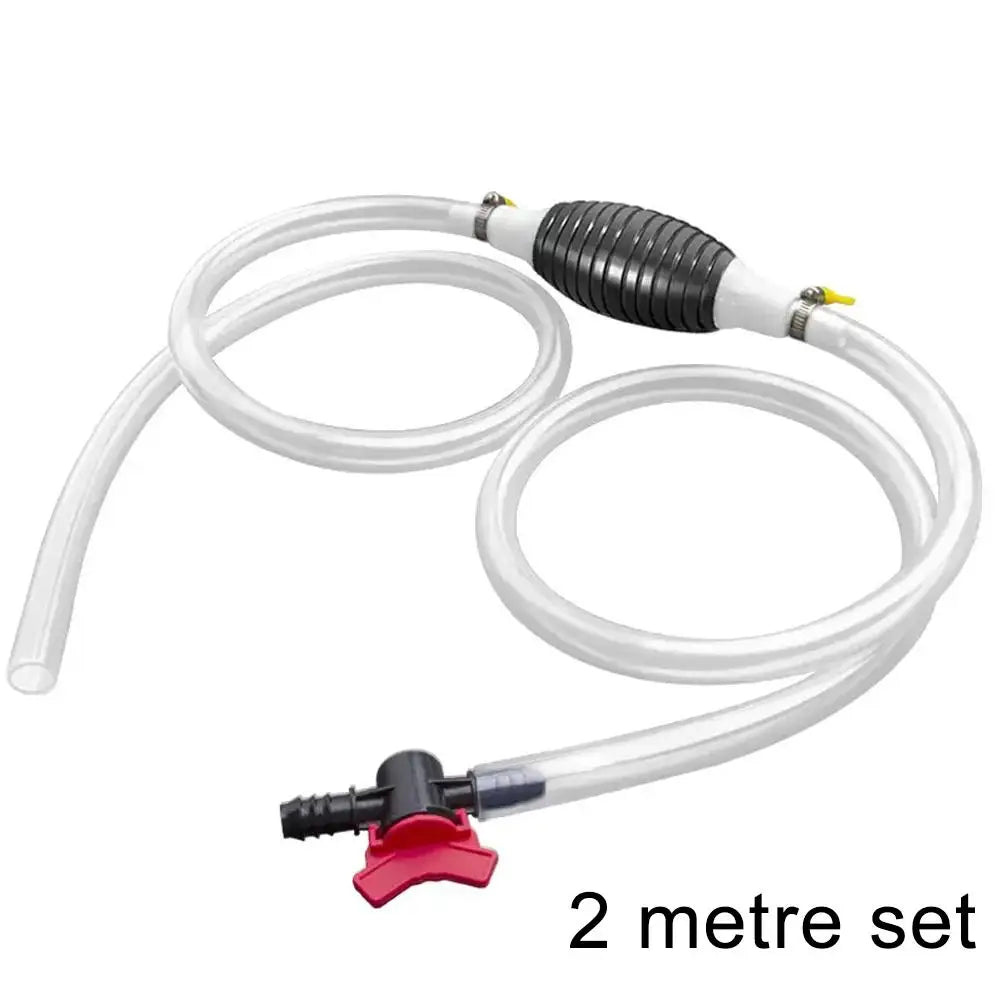 2-Meter Manual Siphon Pump – Fuel & Oil Transfer Hose Manual Siphon Pump Qme A