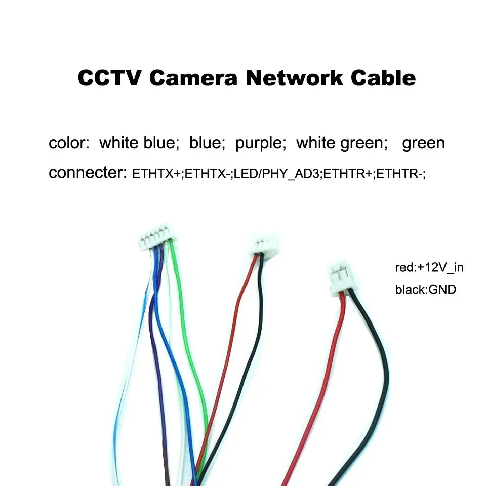 IP Camera RJ45 Network Cable DC 12V Power – CCTV Replacement CCTV Network Cable Qme
