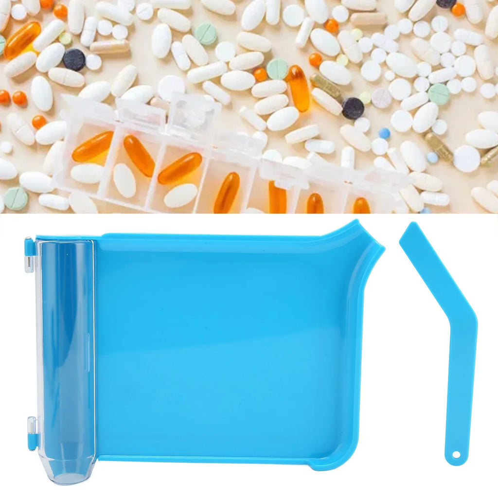 Plastic Tablet Counting & Dispensing Tray with Spatula Tablet Dispensing Tray Qme