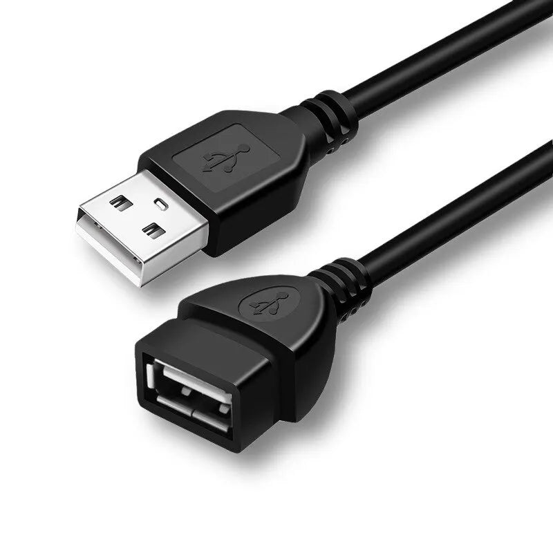 Pure Copper 4-Core USB Cable – Black & White PVC | Qme USB Data Cable Qme