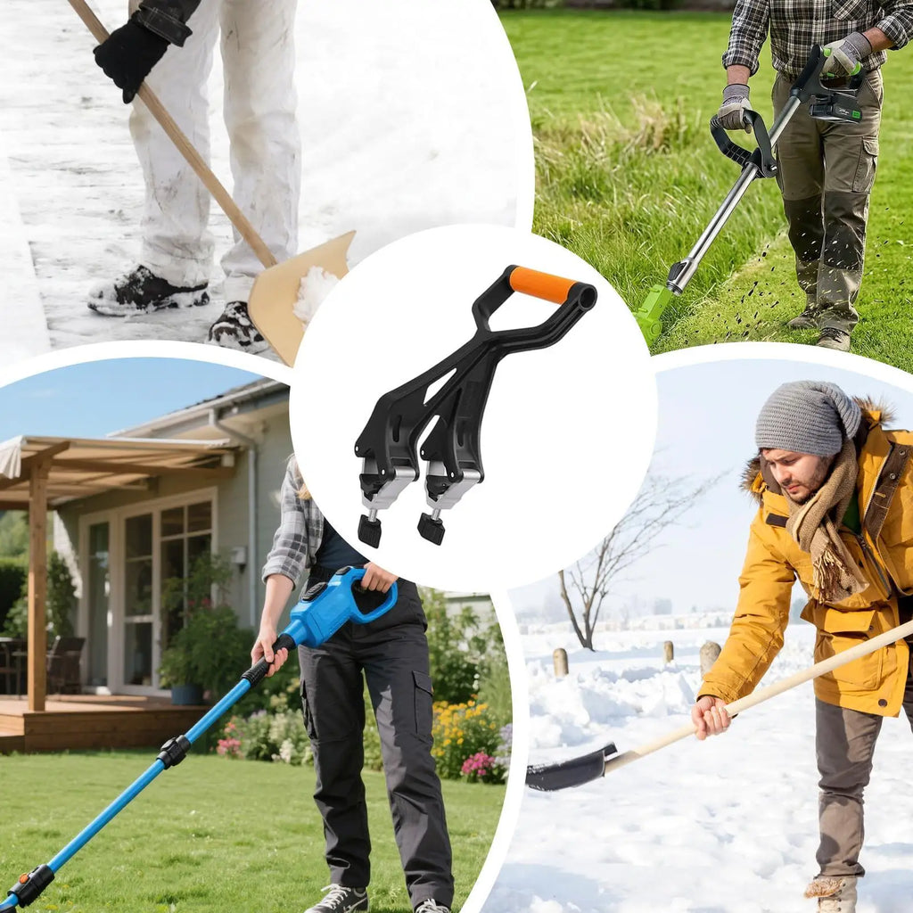Ergonomic Non-Slip Shovel Handle Extension | Easy Install Shovel Handle Extension Qme
