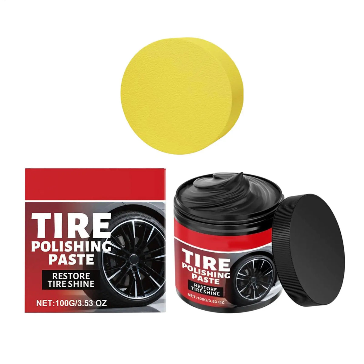 Tire Shine Paste – Tyre Dressing & Polish for Cars & Trucks Tire Shine Paste Qme