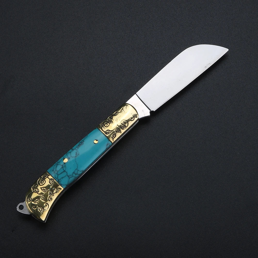 XUAN FENG Mini Folding Pocket Knife – D2 Steel EDC Keychain Folding Pocket Knife Qst