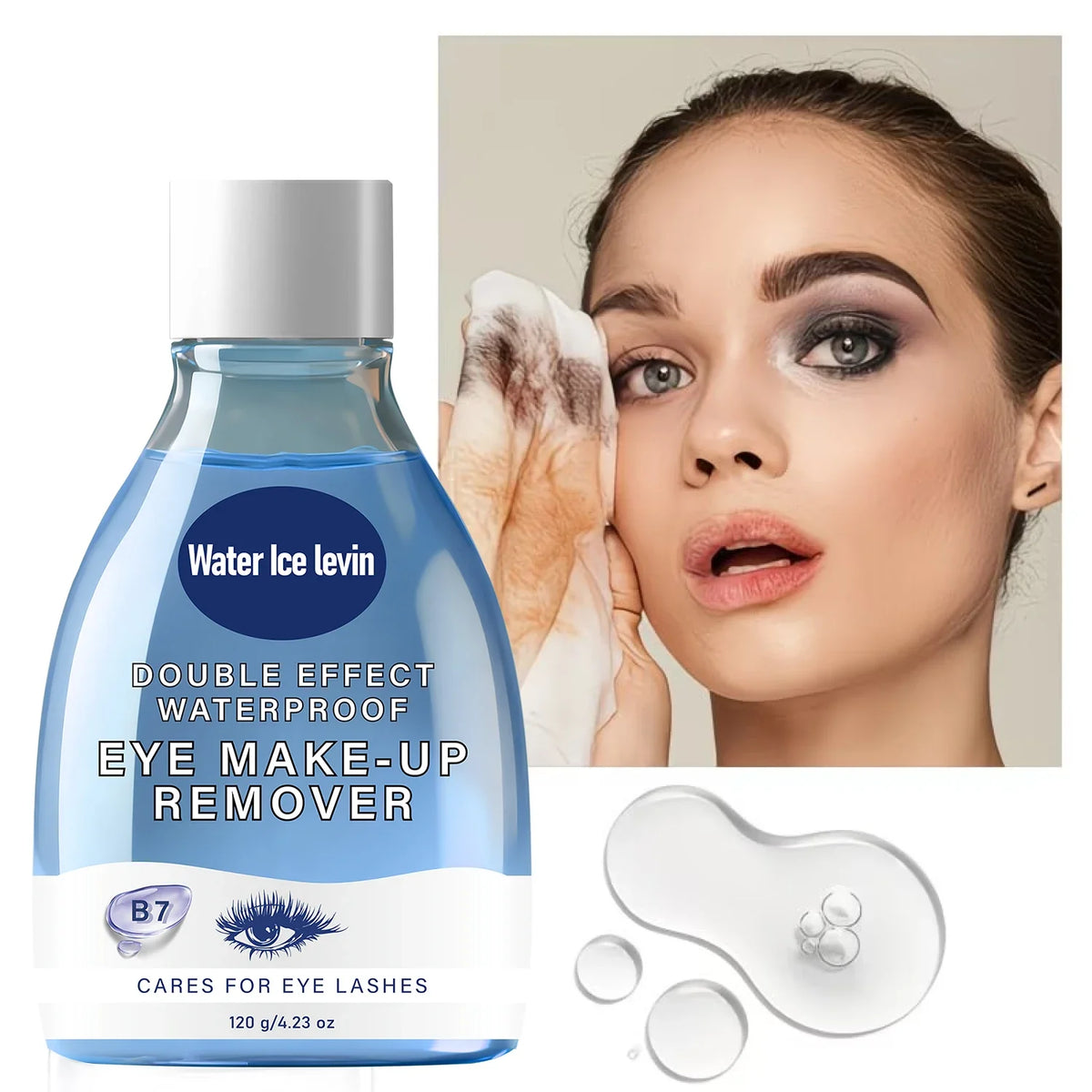 Double Effect Eye Makeup Remover – B7 Collagen, Waterproof Eye Makeup Remover Qme
