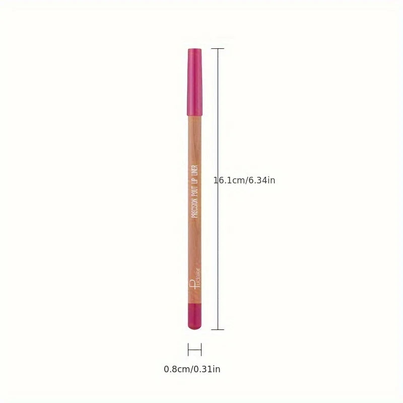 Qme Matte Lip Liner Pen – Waterproof Long-Lasting Berry Matte Lip Liner Qme