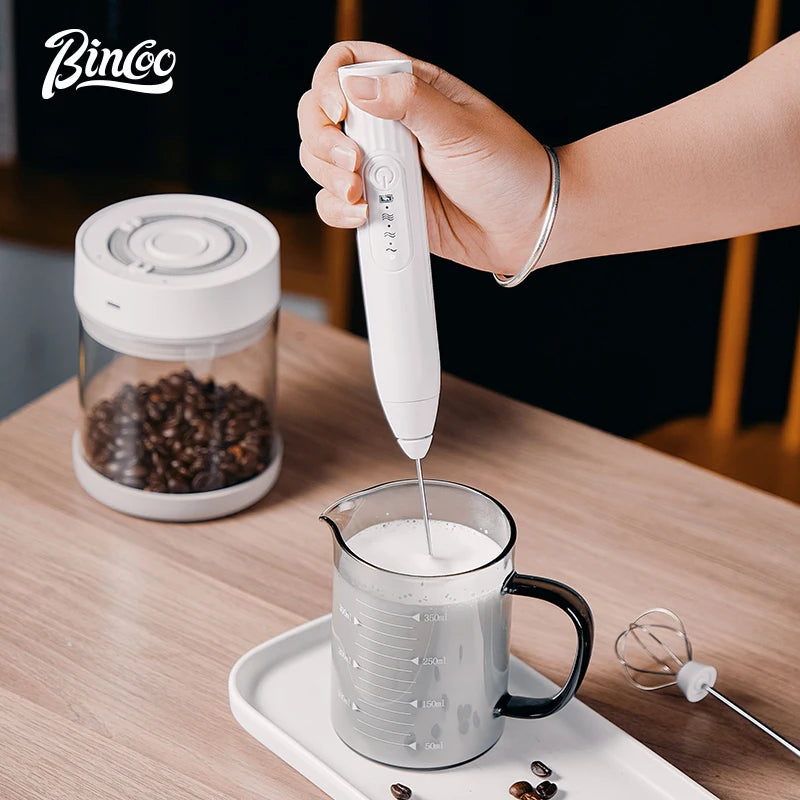 Bincoo 3-Speed Handheld Electric Foam Maker & Coffee Whisk Milk Frother Qst