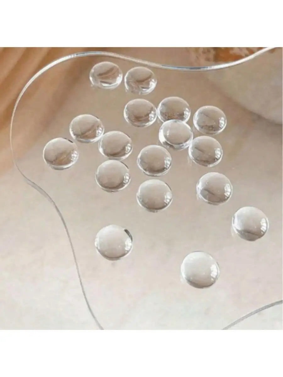 Mini Glass Nail Art Beads Color Chart – 3D Round Swatches Nail Art Tool Qme 40pcs