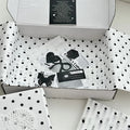 Black Polka Dot Flower Bouquet Wrapping Paper 50x50cm Flower Wrapping Paper Qme 50x50cm onesize