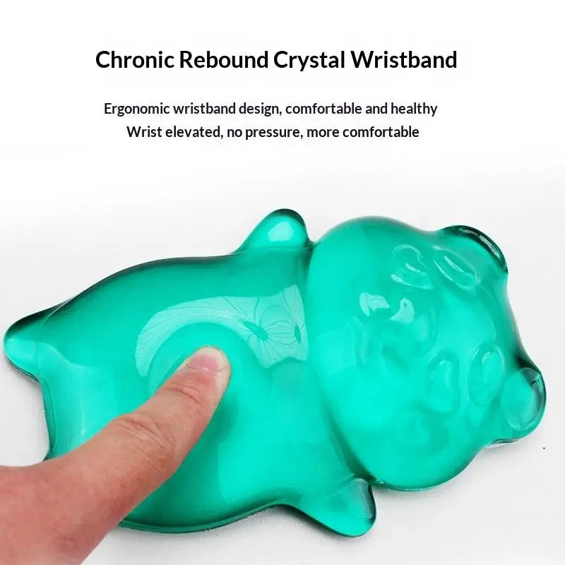 Silicone Gel Mouse Wrist Rest – Cute Bear Ergonomic Design Mouse Wrist Rest Qme