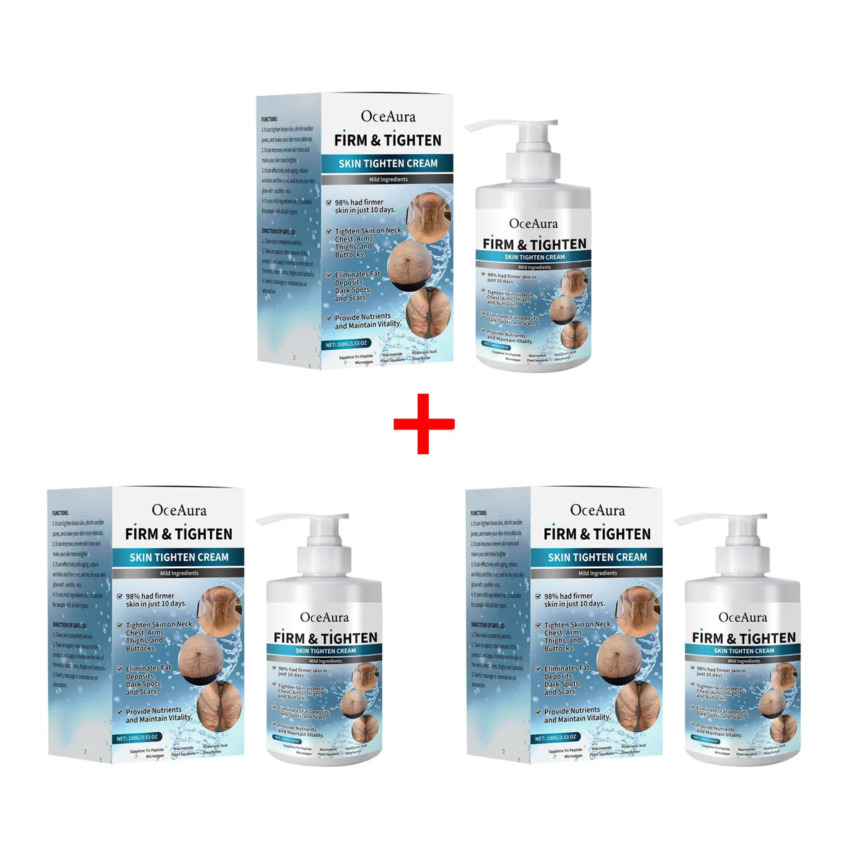OceAura Collagen Body Firming Cream – Lifting & Moisturizing Body Firming Cream Qst 300g boxed