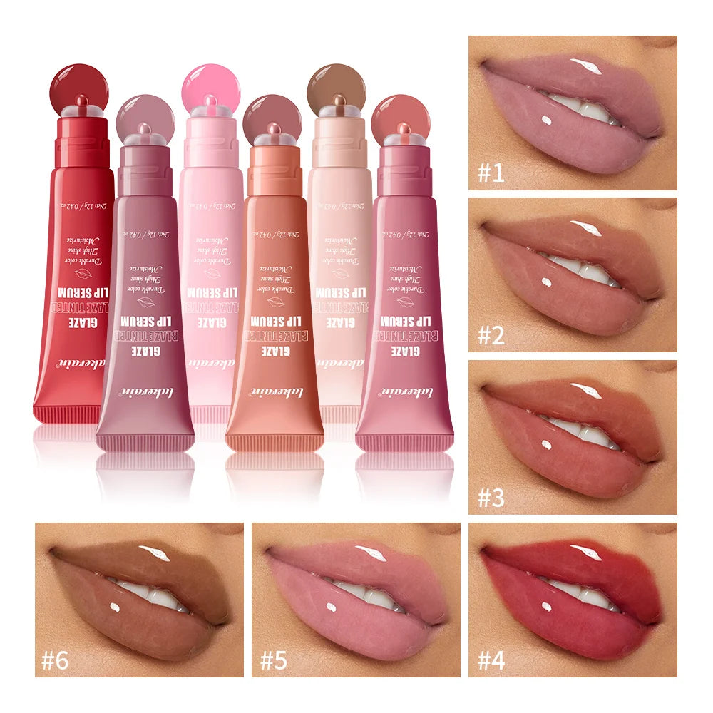 Lakerain Donut Polypeptide Lip Gloss – Hydrating Lip Glaze Lip Gloss Qst