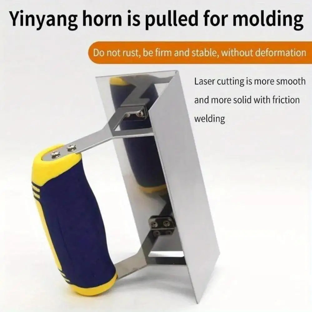 Stainless Steel 90° Inner & Outer Corner Plastering Trowel Corner Plastering Trowel Qme