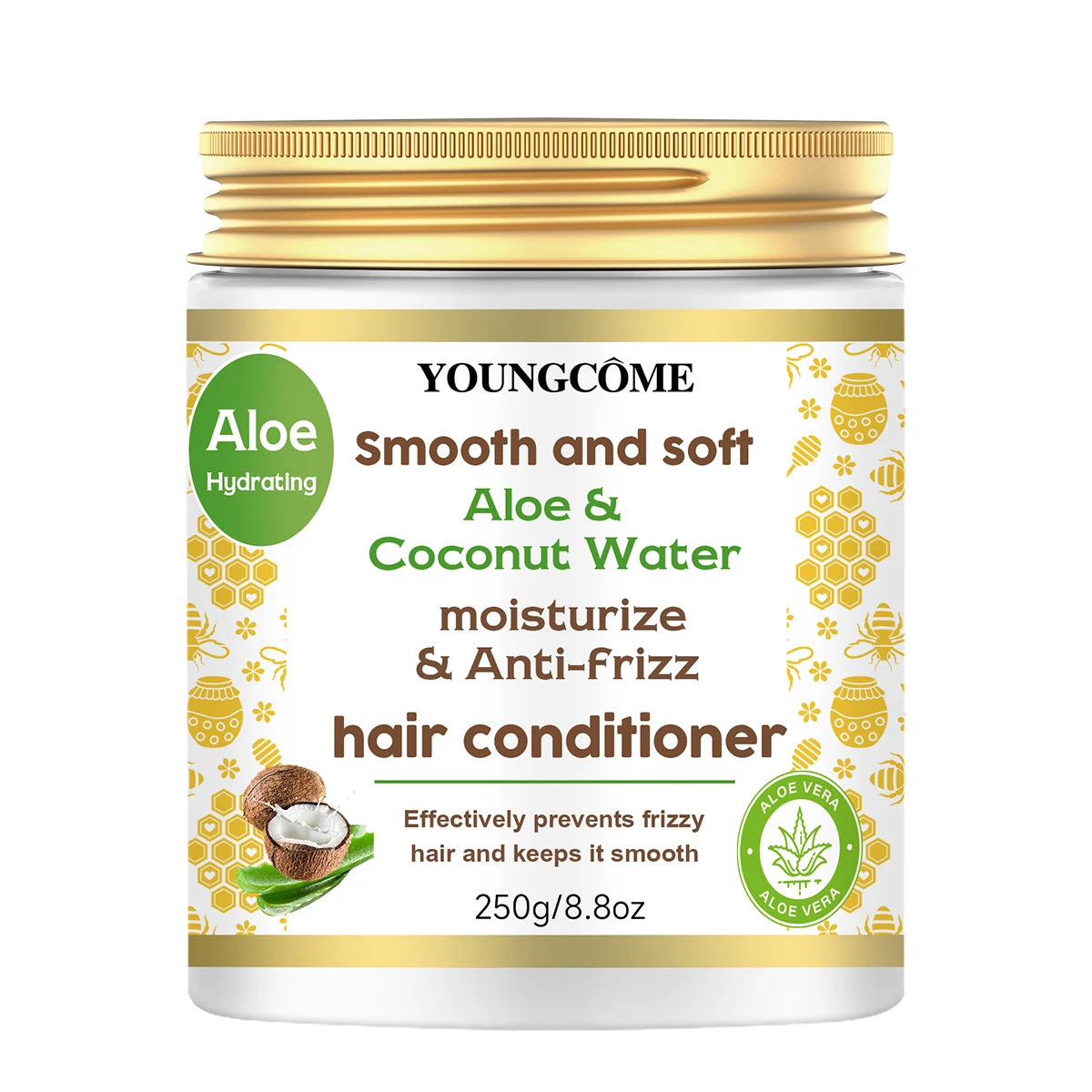 REAROYA Aloe Vera Coconut Water Nourishing Hair Conditioner 250g Hair Conditioner Qst 250g