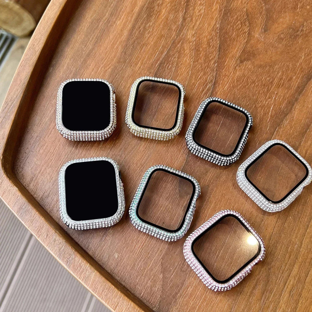Rhinestone Apple Watch Case & Screen Protector 38–45mm Apple Watch Case Qme