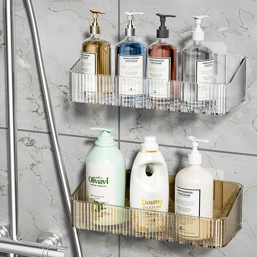 Wall Mounted Bathroom Storage Rack & Organizer Basket Bathroom Storage Rack Qme