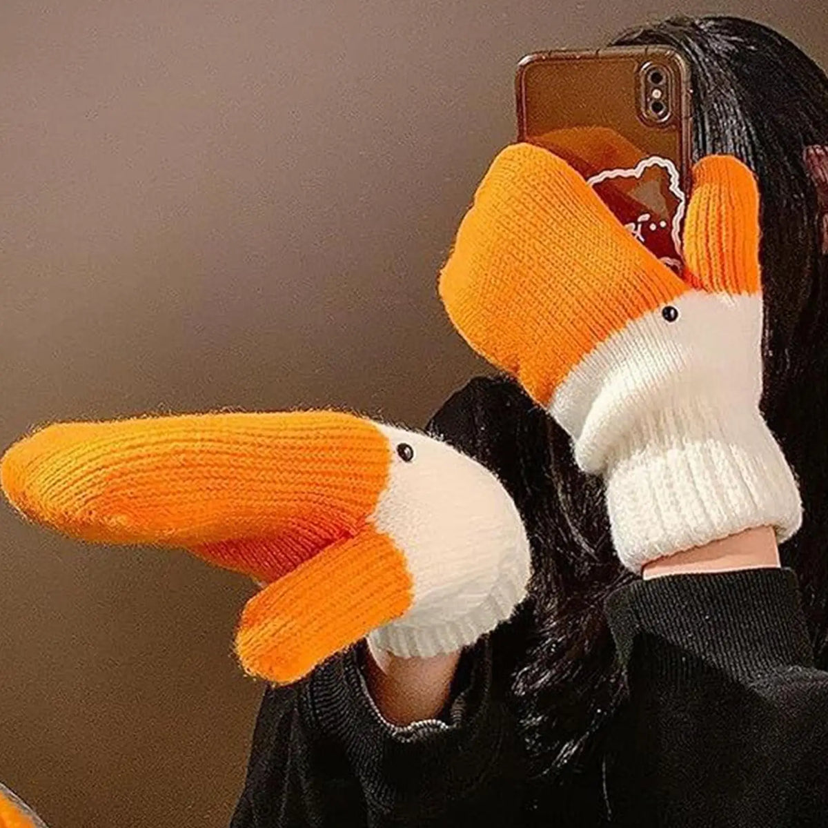 Cute Animal Mittens Warm Lining Cotton Winter Gloves Animal Winter Mittens Qme