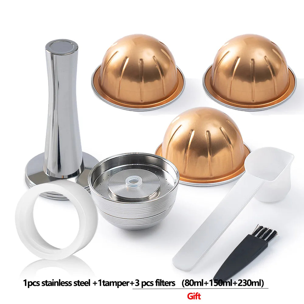 Reusable Stainless Steel Coffee Pods for Nespresso Vertuo Next Reusable Coffee Capsule Qst As picture 2