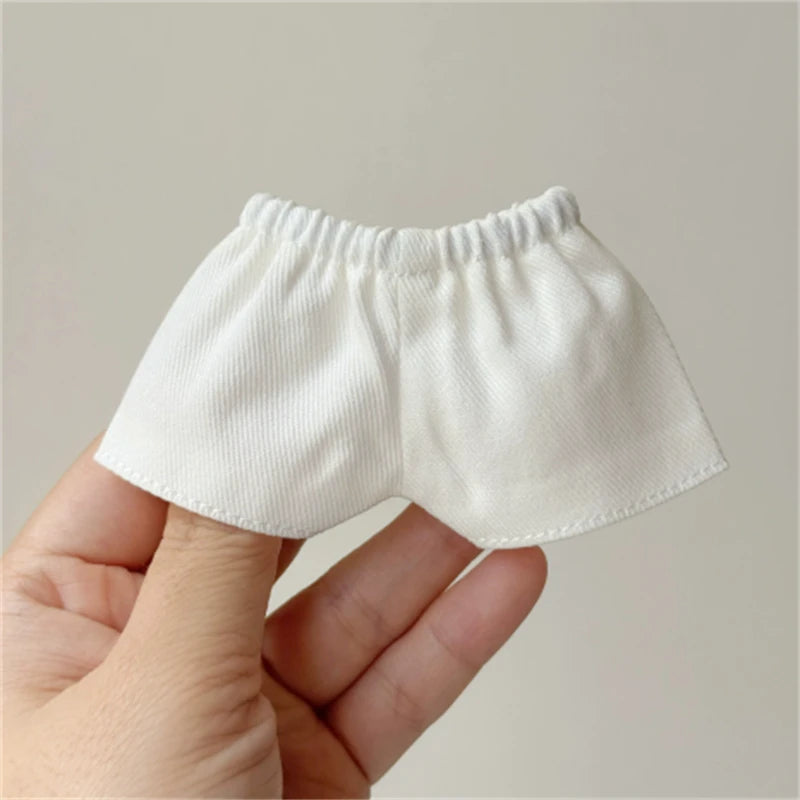 Labubu 15/17cm Doll Outfit Set – Baseball, Sweater & Skirt Doll Clothing Set Qst White NO Doll