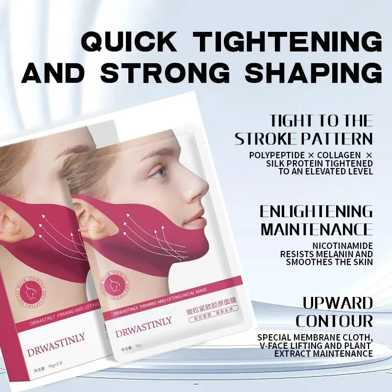 V-Line Hydrogel Chin Mask – Jawline Firming & Contouring Hydrogel Face Mask Qme