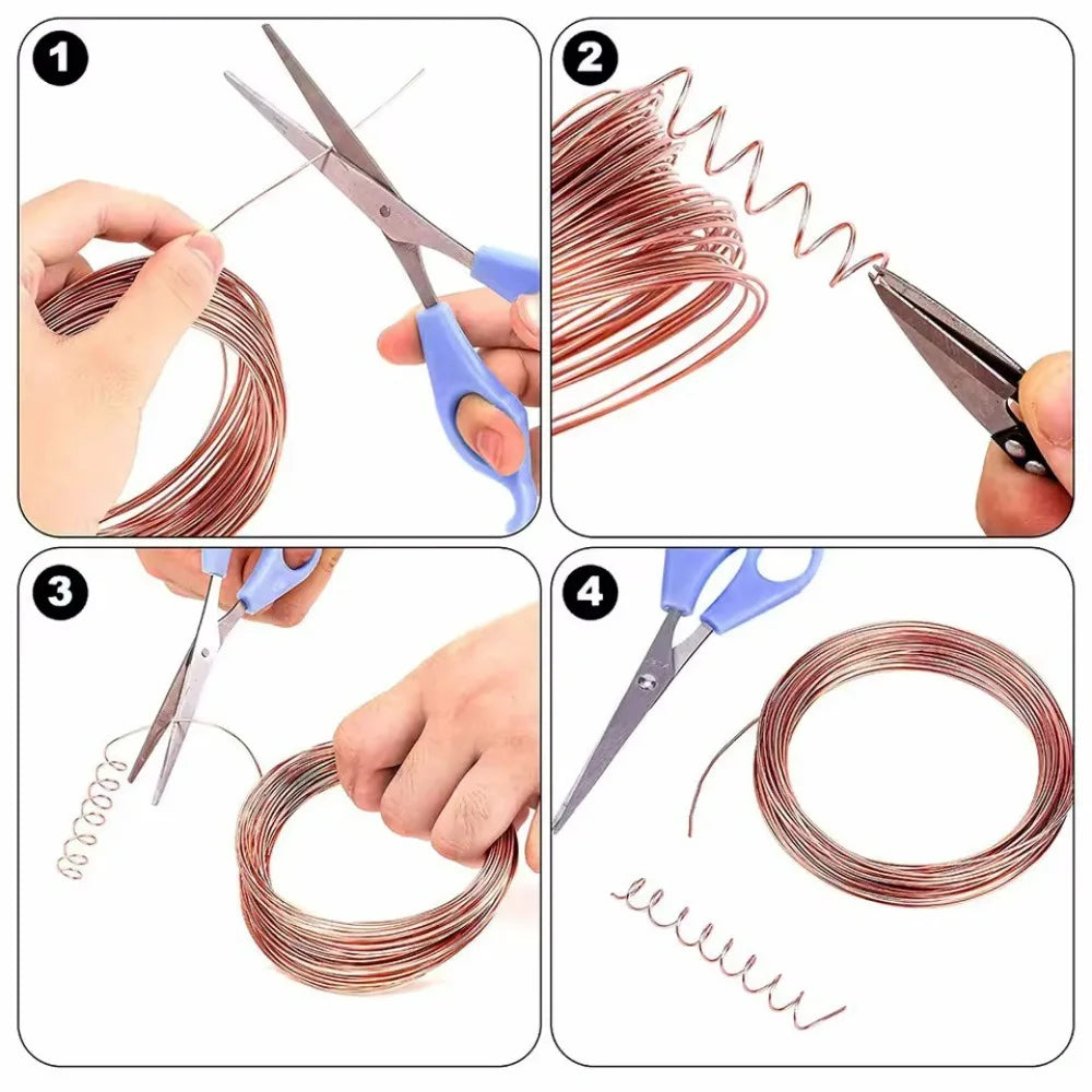 5M Ultra-Fine Bare Copper Wire Coil | DIY Craft & Jewelry Craft Wire Coil Qme