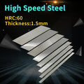 HRC60 HSS Steel Strip 1.5mm – DIY Carving Knife Raw Material Steel Blade Strip Qst 1.5x30x200mm