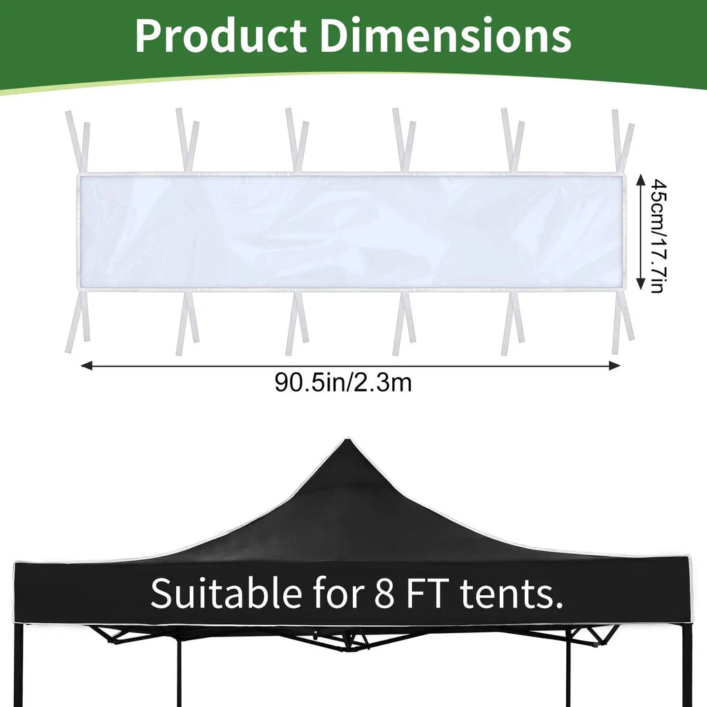 Clear Detachable Gutter Canopy Awning Extender Guard for Shed Awning Extender Guard Qme