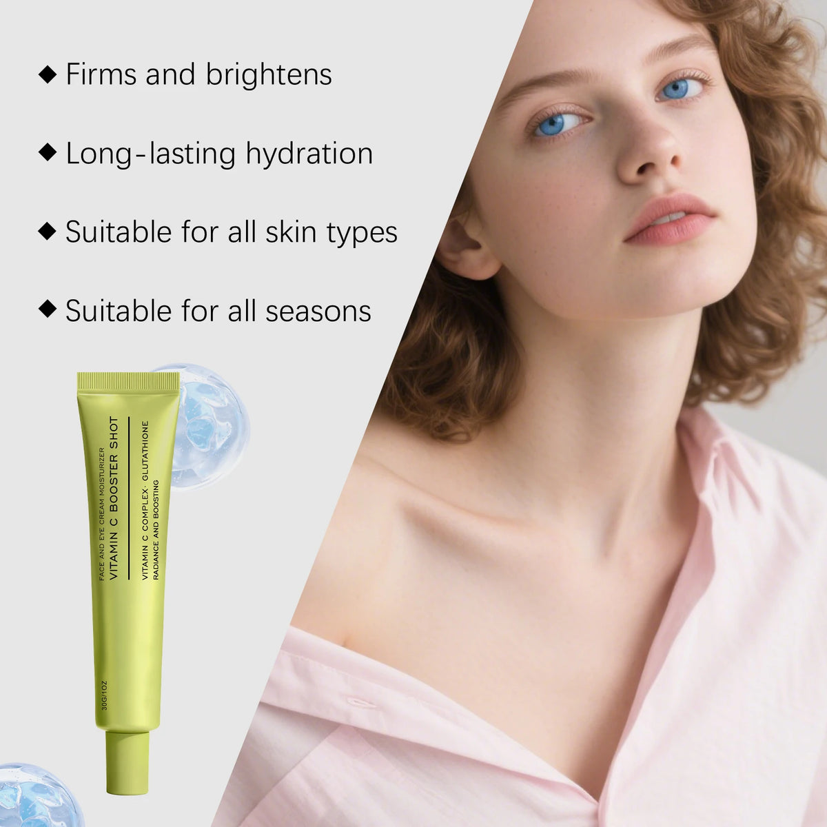 Vitamin C Face Cream – Deep Moisturizing & Brightening 30ml Face Moisturizer Cream Qst
