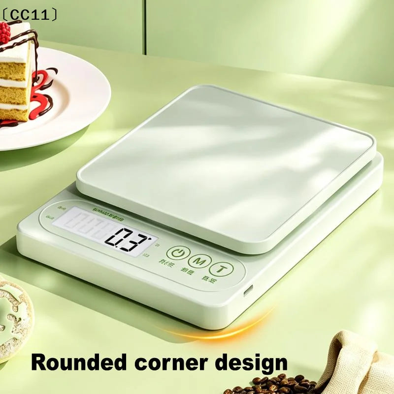Digital Kitchen Scale – One-Touch Tare, 10kg, 0.1g Accuracy Digital Kitchen Scale Qme