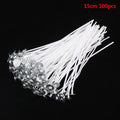 100-Pack Pre-Waxed Cotton Candle Wicks – DIY Candle Making Candle Making Supplies Qst 15cm 100pcs