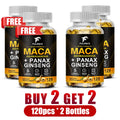 Maca & Ashwagandha Capsules – Stamina, Balance & Wellness Herbal Supplement Capsules Qst 4 Bottles-120pcs