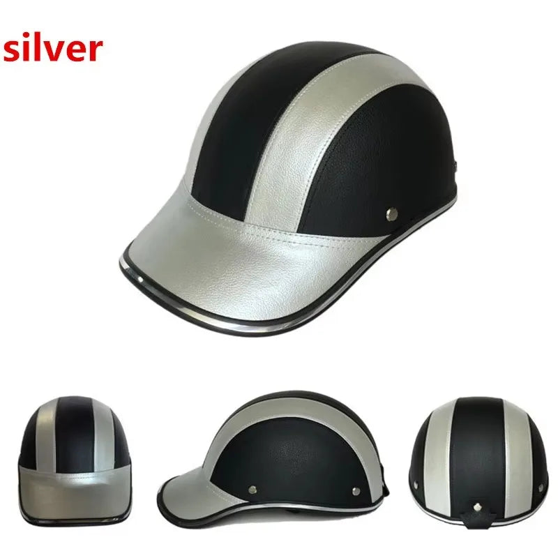 ESCAM Half Face Motorcycle Helmet – Unisex, ABS Shell, 8 Colors Motorcycle Helmet Qme
