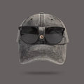 Backwards Glasses Baseball Cap – Unisex Street Style Hat Baseball Cap Qst B one size