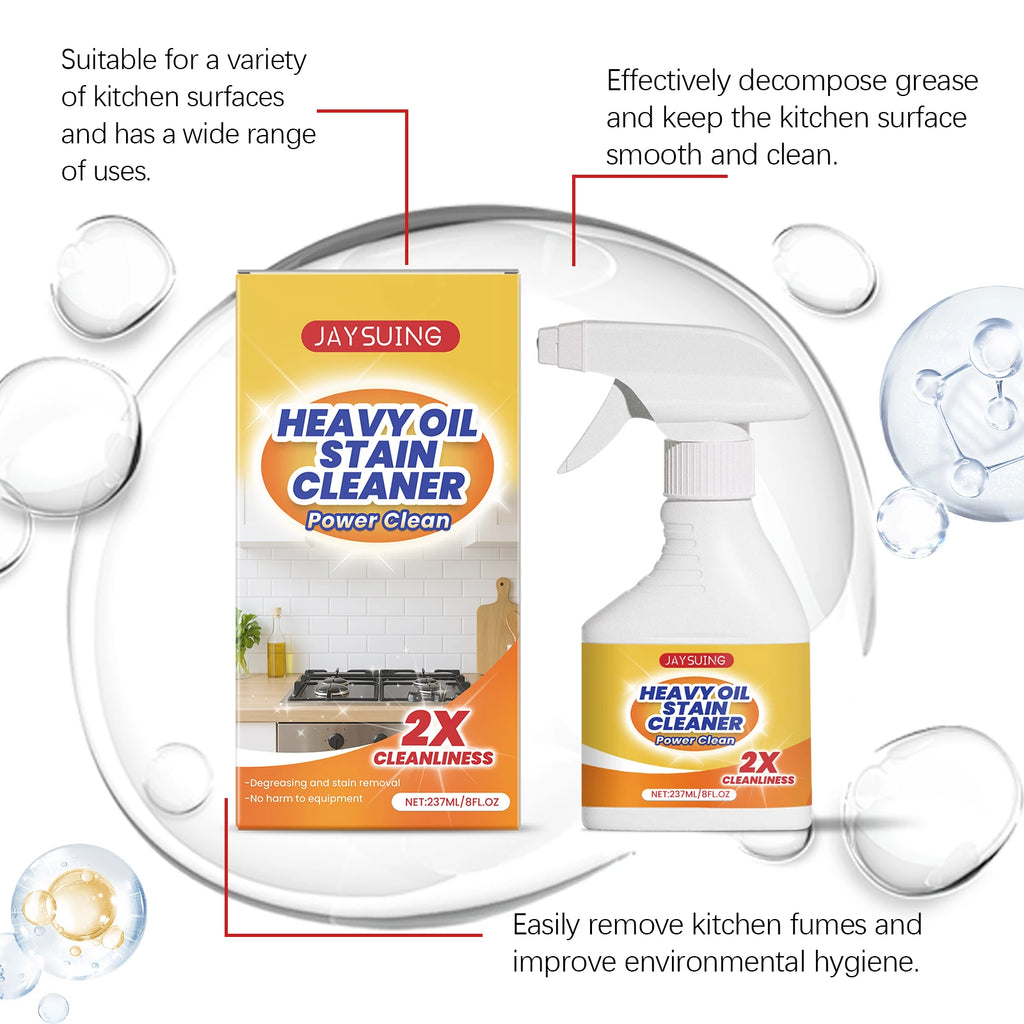 237ml Heavy Duty Kitchen Degreaser Spray | Gloss Restoring Kitchen Degreaser Spray Qst