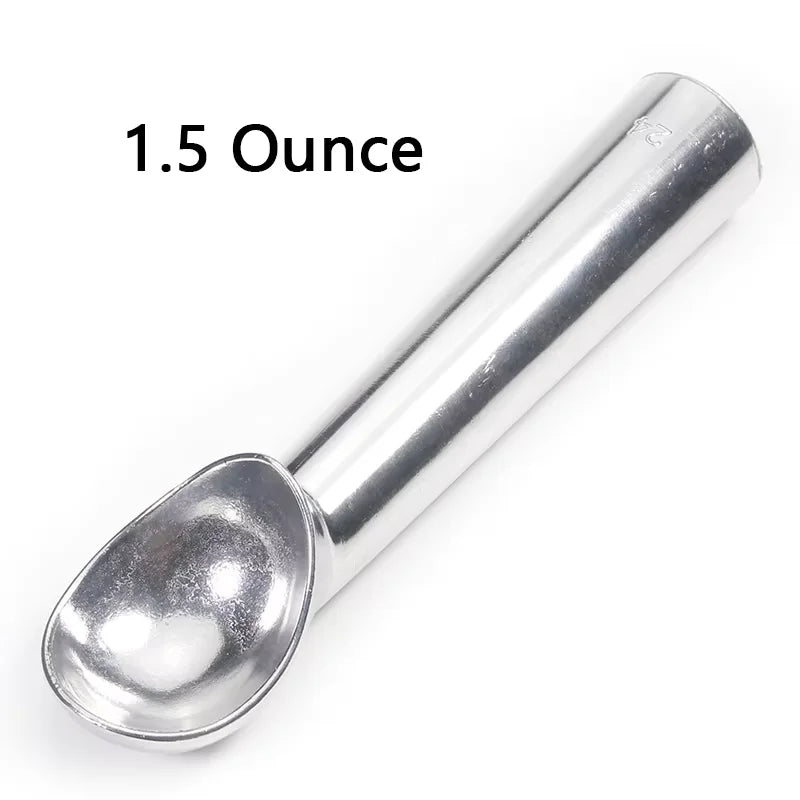 Nonstick Aluminum Ice Cream Scoop – Melon Ball & Dough Tool Ice Cream Scoop Qst 1.5 Ounces Silver