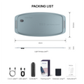 Hello Face L120 LED Red & Infrared Light Therapy Belt 660nm 850nm LED Light Therapy Belt Qst Baby Blue
