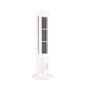 LED Bladeless Tower Fan – 2-Speed USB Portable Desk Fan Bladeless Tower Fan Qme White 100V-240V EU Plug