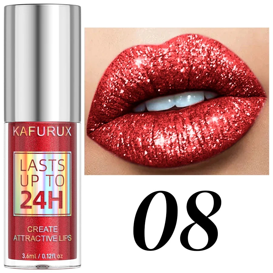 20-Color Matte & Glitter Liquid Lipstick Set – Waterproof Lip Gloss Liquid Lipstick Set Qme 08