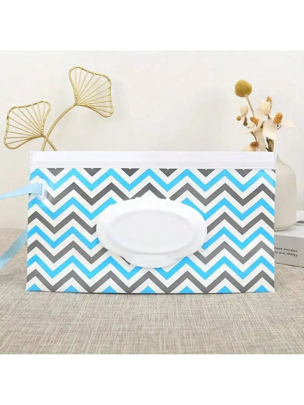 Reusable Wet Wipes Dispenser Box | Portable Travel Case Travel Wipes Dispenser Qme blue