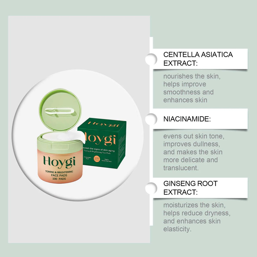 Centella Asiatica Cotton Pads – Moisturizing & Brightening Skincare Skincare Cotton Pads Qme