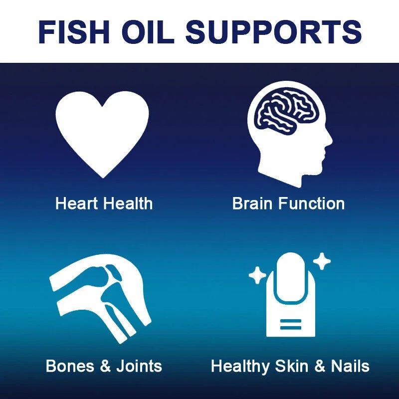 Daitea Fish Oil Omega-3 4500mg – Easy Swallow Capsules Fish Oil Supplement Qst