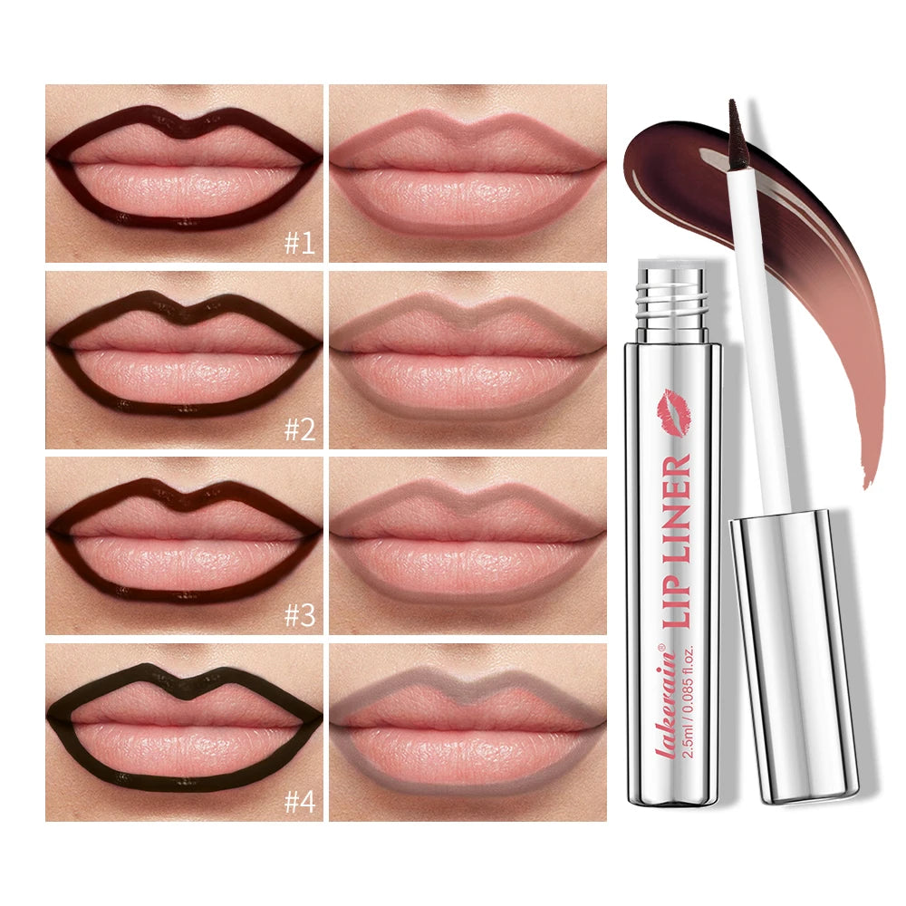 Lakerain Peel-Off Matte Lip Liner – Long-Lasting Waterproof Matte Lip Liner Qst