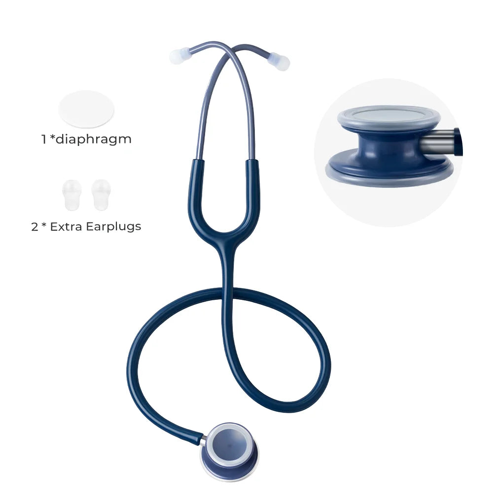 XceeFit Double Head Stethoscope – Dual Diaphragm Clinician Medical Stethoscope Qst Indigo