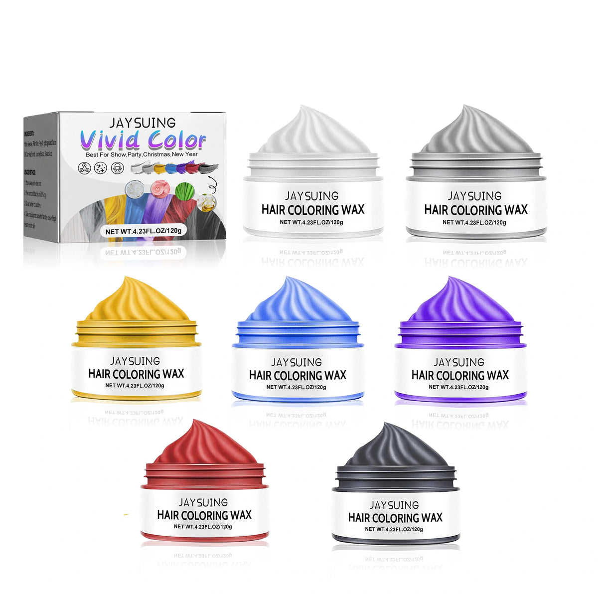 Temporary Hair Color Wax – DIY Nourishing Styling Pomade 120g Hair Color Wax Qst