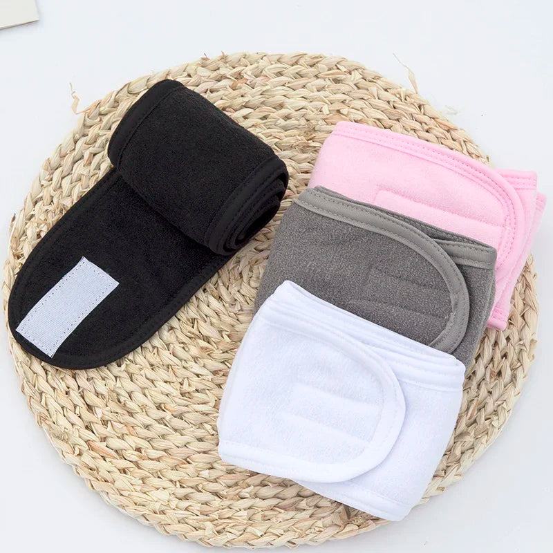 Women's Wide Spa Hairband – Adjustable Cotton Headband Spa Headband Qme
