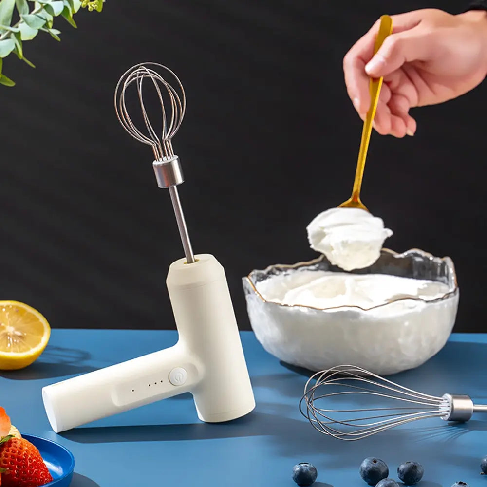 Wireless Electric Hand Mixer 3-Speed Portable Egg Beater Electric Hand Mixer Qst