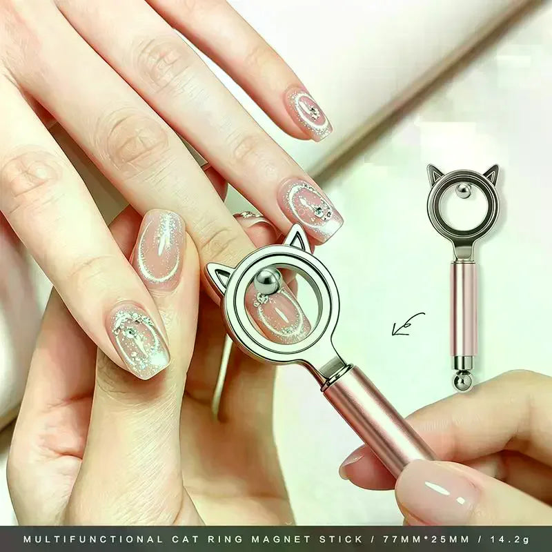 Cat Eye Nail Magnet – 3-Second Black Hole Effect DIY Tool Nail Art Magnet Qme
