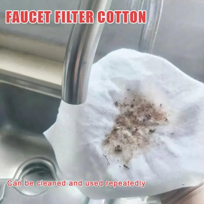 Faucet Filter Cotton – Anti-Splash Sand & Sediment Tap Filter Faucet Water Filter Qme