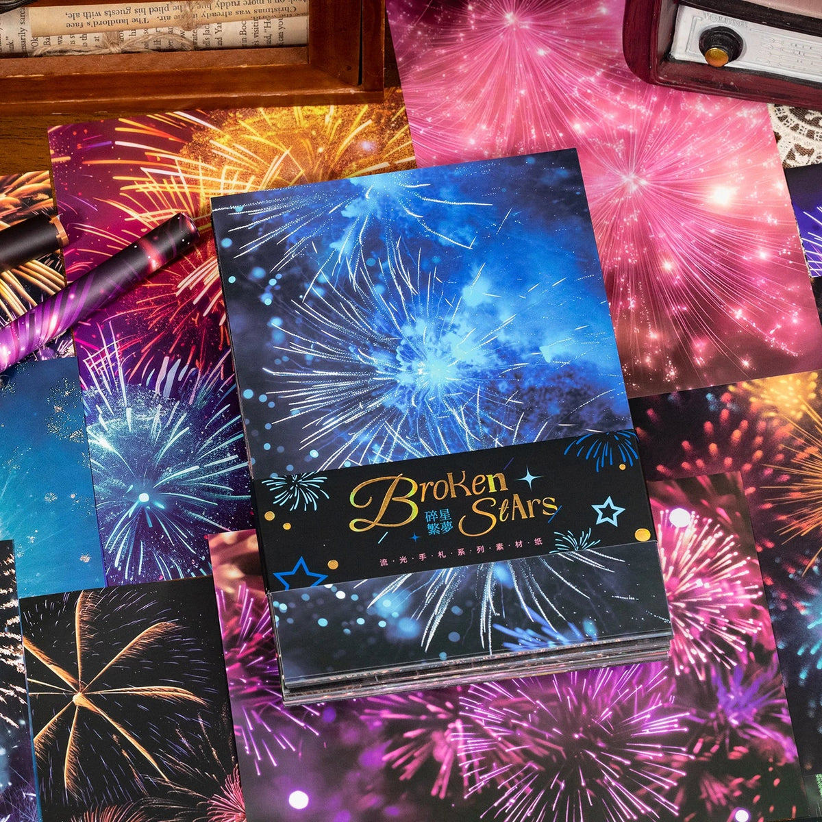 24 Sheets Tearable Scrapbooking Paper – DIY Craft & Wrapping Decorative Craft Paper Qme