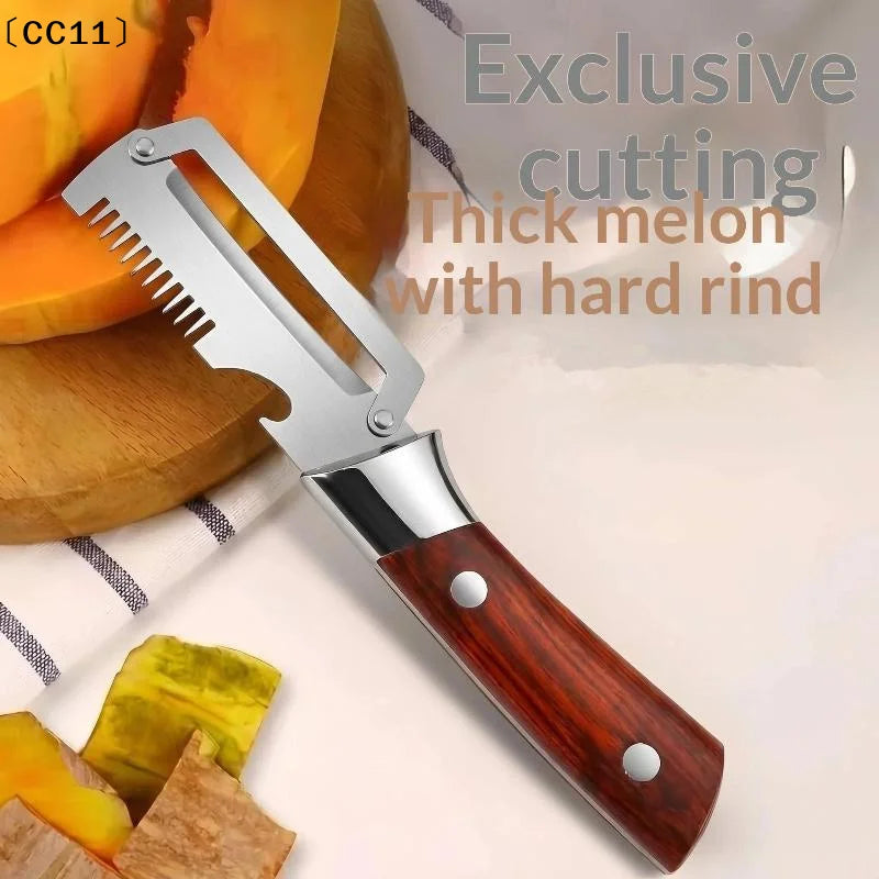 3-in-1 Serrated Vegetable Peeler Knife & Bottle Opener Vegetable Peeler Tool Qme