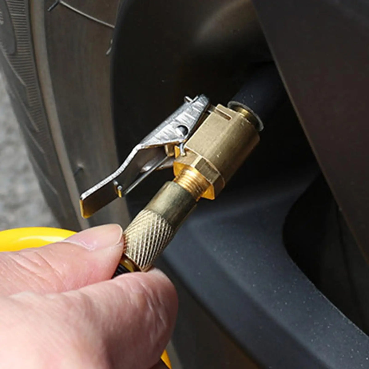 Brass Locking Air Chuck – No-Leak Tire Inflator Chuck Locking Tire Chuck Qme